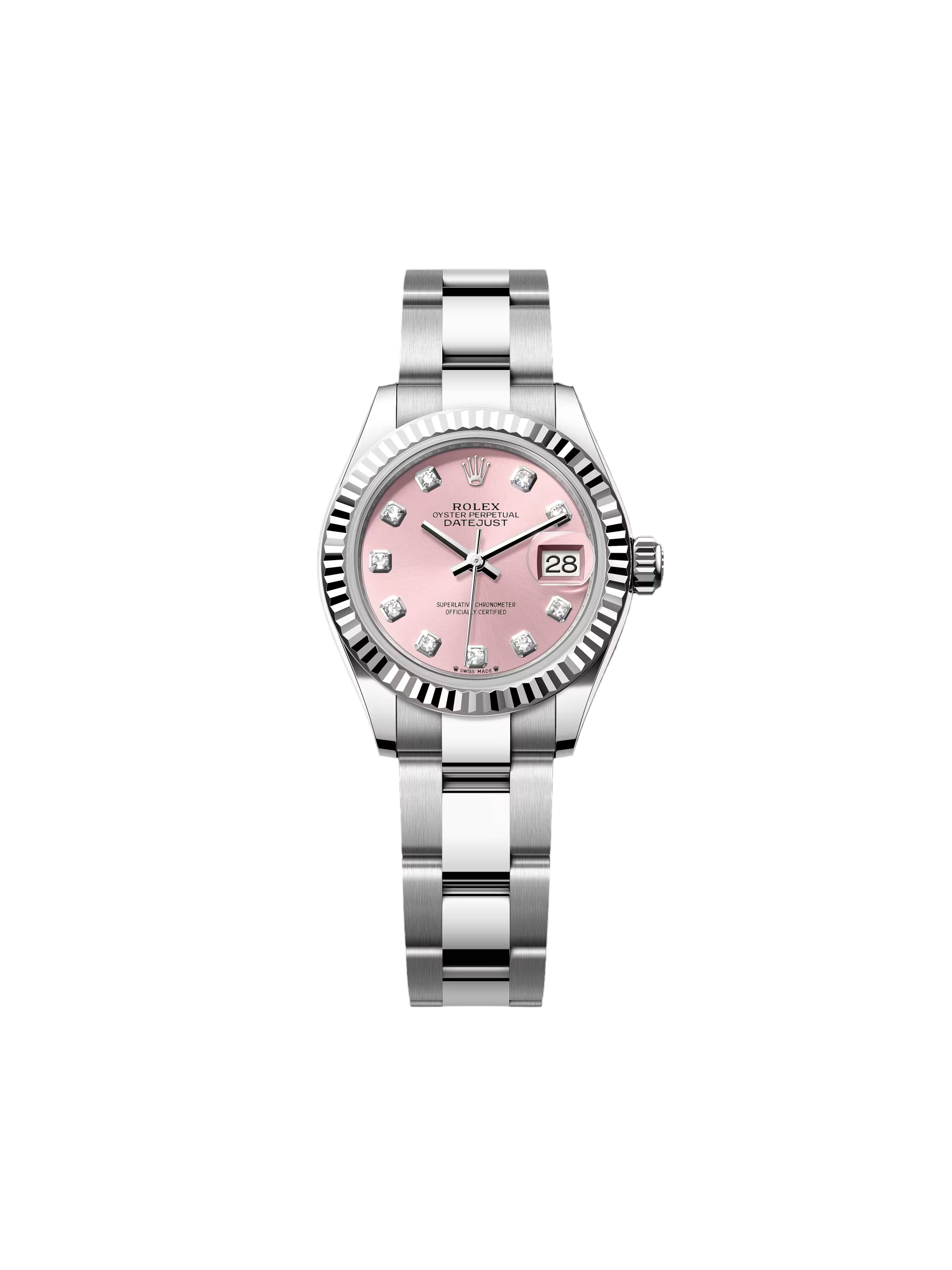 Rolex Lady-Datejust 28mm 279174 Pink Diamond Dial Oyster Bracelet - Image 2