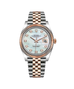Rolex Datejust 41mm 126331 MOP Diamond Jubilee Steel and Rose Gold Watch
