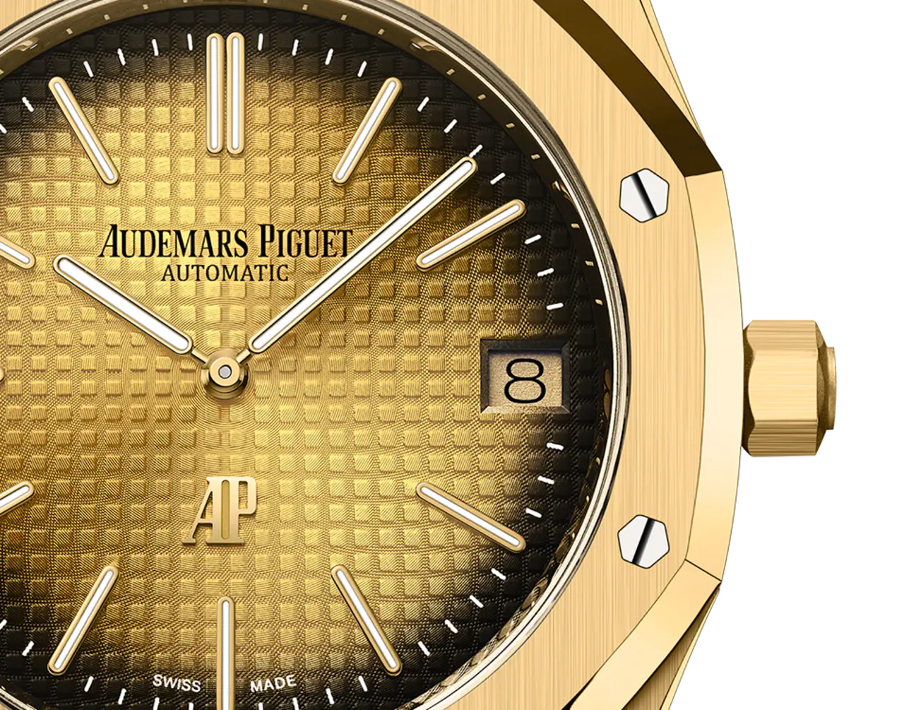 Audemars Piguet Royal Oak JumboSmoked Yellow Gold-Toned Dial 39mm - Image 2