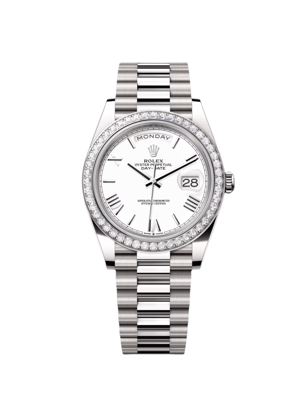 Rolex  Day-Date 40mm 228349RBR-0039 White Dial President Bracelet