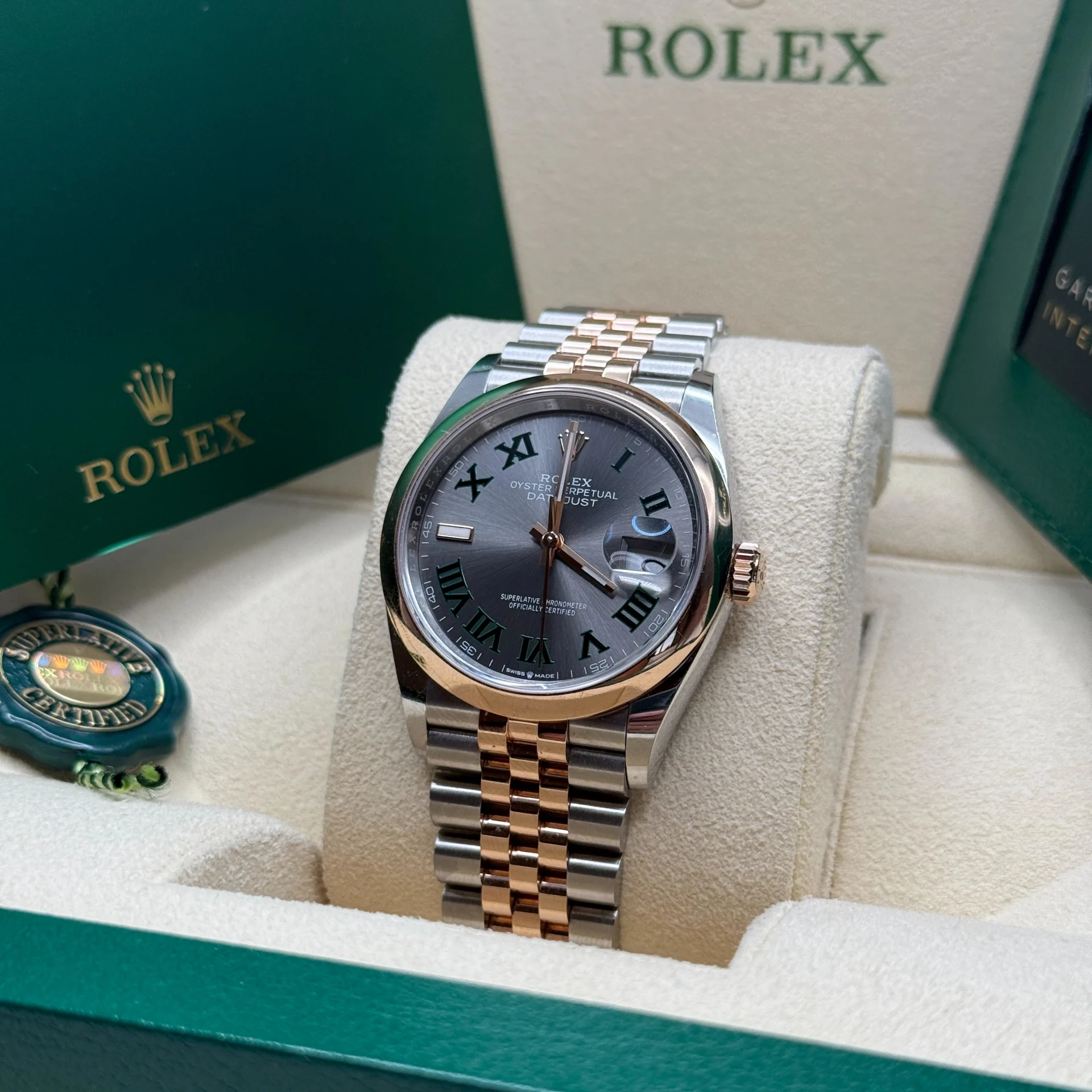Rolex Datejust 36mm 126201 Slate Dial Jubilee Bracelet Watch - Image 7