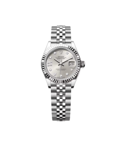 Rolex Lady-Datejust 28mm 279174 Silver Diamond Dial Oyster Bracelet