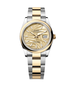 Rolex  Datejust 36mm 126203 Golden Dial Domed Bezel Oyster Bracelet