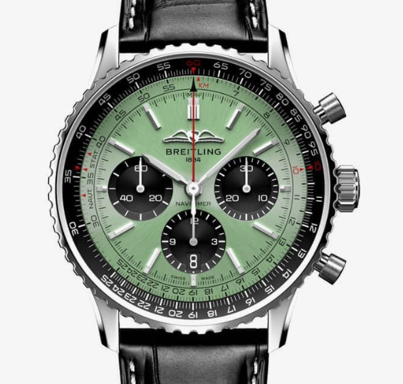 Breitling AB0138241L1P1 Navitimer B01 Green Dial - ??ew - Image 2