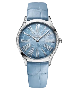 Omega De Ville Trésor quartz blue dial blue leather strap 36mm 428.18.36.60.03.002