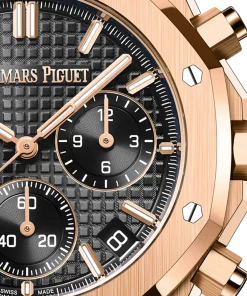 Alternative view of Audemars Piguet ROYAL OAK Pink Gold Black Dial CHRONOGRAPH 41mm
