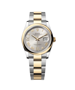 Rolex  Datejust 126203 Silver Roman Dial 36mm Domed Bezel