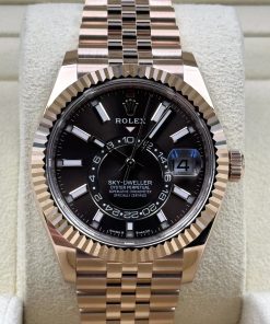 Alternative view of Rolex  Sky-Dweller 42mm 336935-0008 Rose Gold Rhodium Dial Oyster