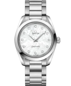 Omega Seamaster Aqua Terra 150M 28 mm White Dial with Diamonds Stainless Steel Bracelet 220.10.28.60.55.001