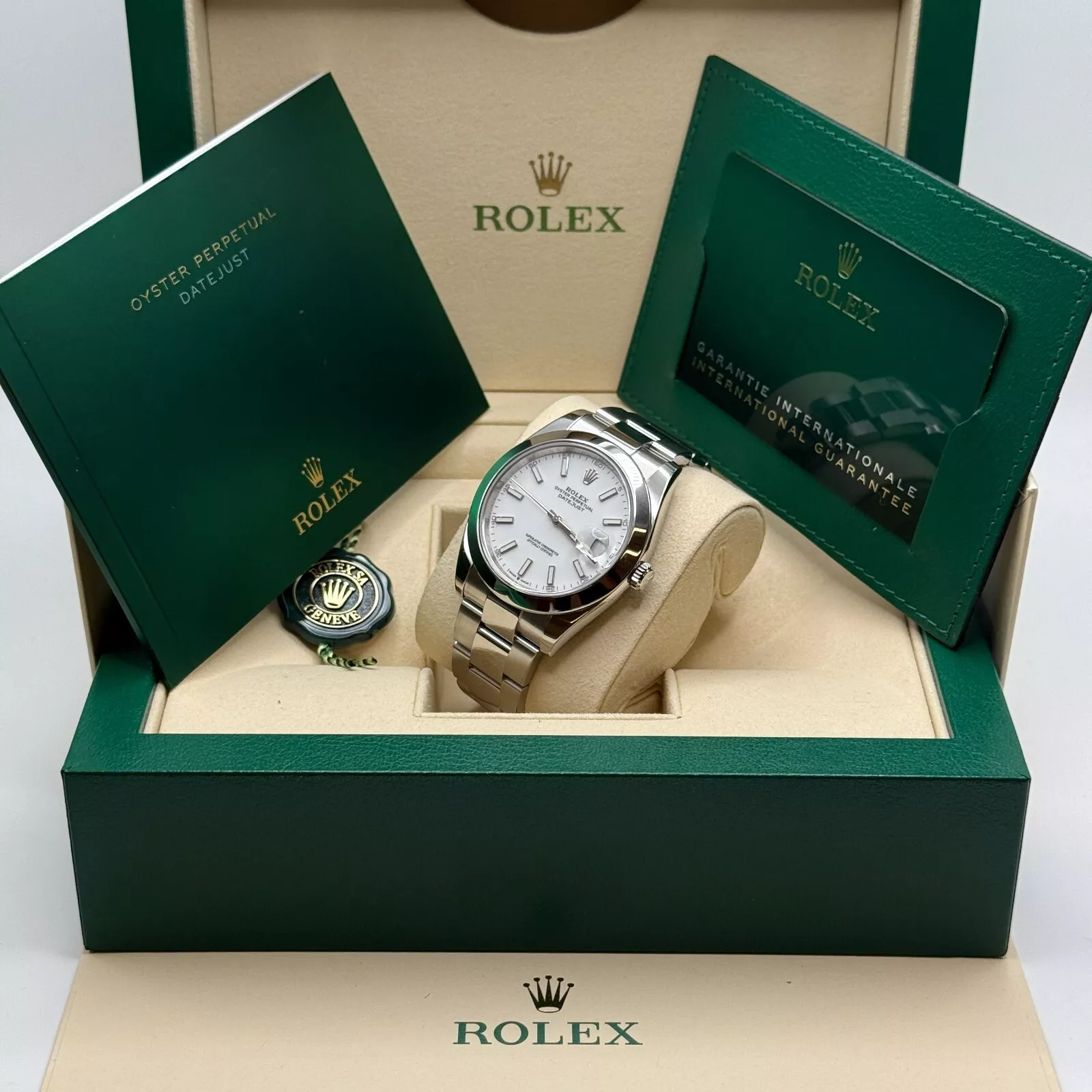 Rolex Datejust 41mm 126300 White Index Oyster Stainless Steel Watch - Image 14