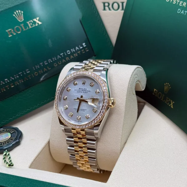 Rolex  Datejust 36mm 126283 White Mother-of-Pearl Dial Jubilee Bracelet Watch