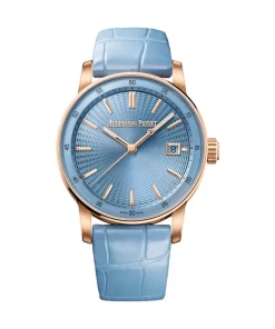 Audemars Piguet Code 11.59 Selfwinding Pink Rose Gold Light Blue Dial 38mm Leather Strap | 77410OR.OO.A344CR.01