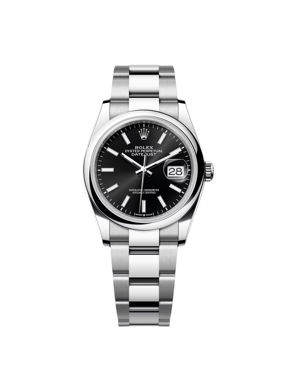 Rolex Datejust 36mm 126200 Stainless Steel Black Dial Jubilee Watch - Image 2