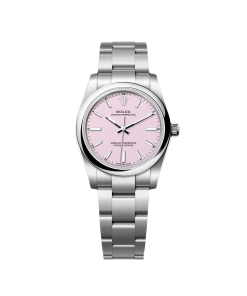 Rolex Oyster Perpetual 34mm 124200-0009 Pink Dial Oyster Stainless Steel Bracelet Watch
