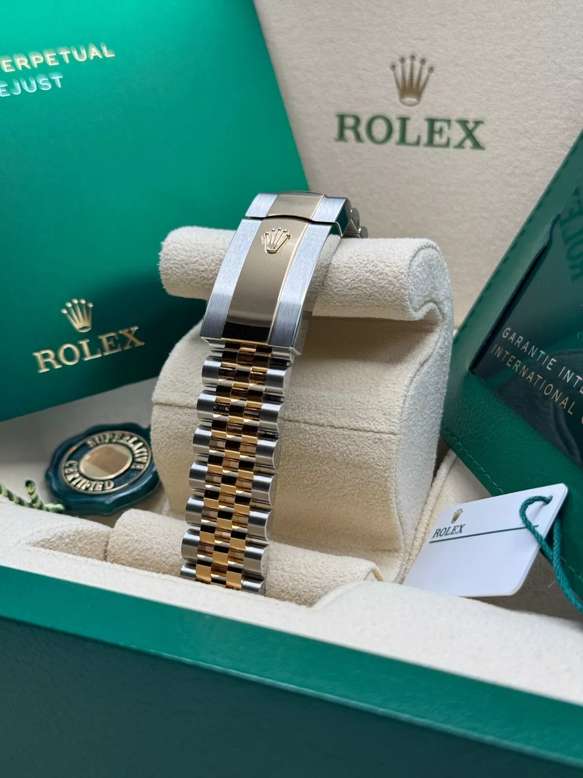 Rolex Datejust 36mm 126233 Olive-green Roman Diamond Dial Two-Tone Jubilee Bracelet - Image 7