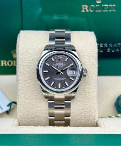 Alternative view of Rolex Oyster Perpetual 28mm 276200-0010 Black Dial Oyster Bracelet Watch