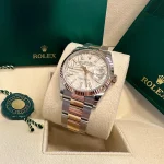 Rolex  Datejust 36mm 126231 Silver Palm Motif Dial Oyster Bracelet