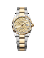 Rolex  Datejust 36mm 126233 Champagne Palm Motif Diamond Dial and Jubilee Bracelet Watch