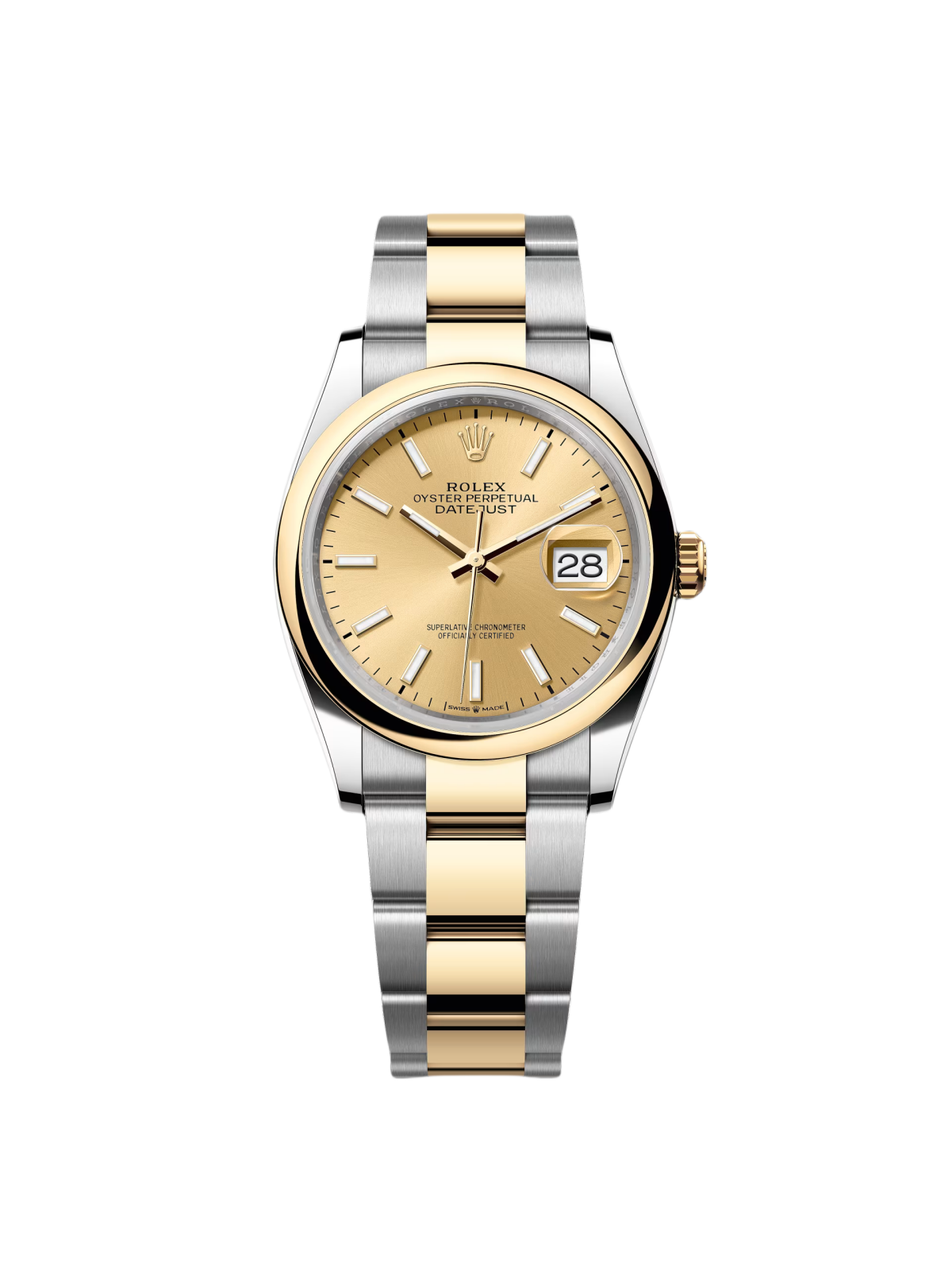 Rolex Datejust 126203 Champagne Dial 36mm Domed Bezel