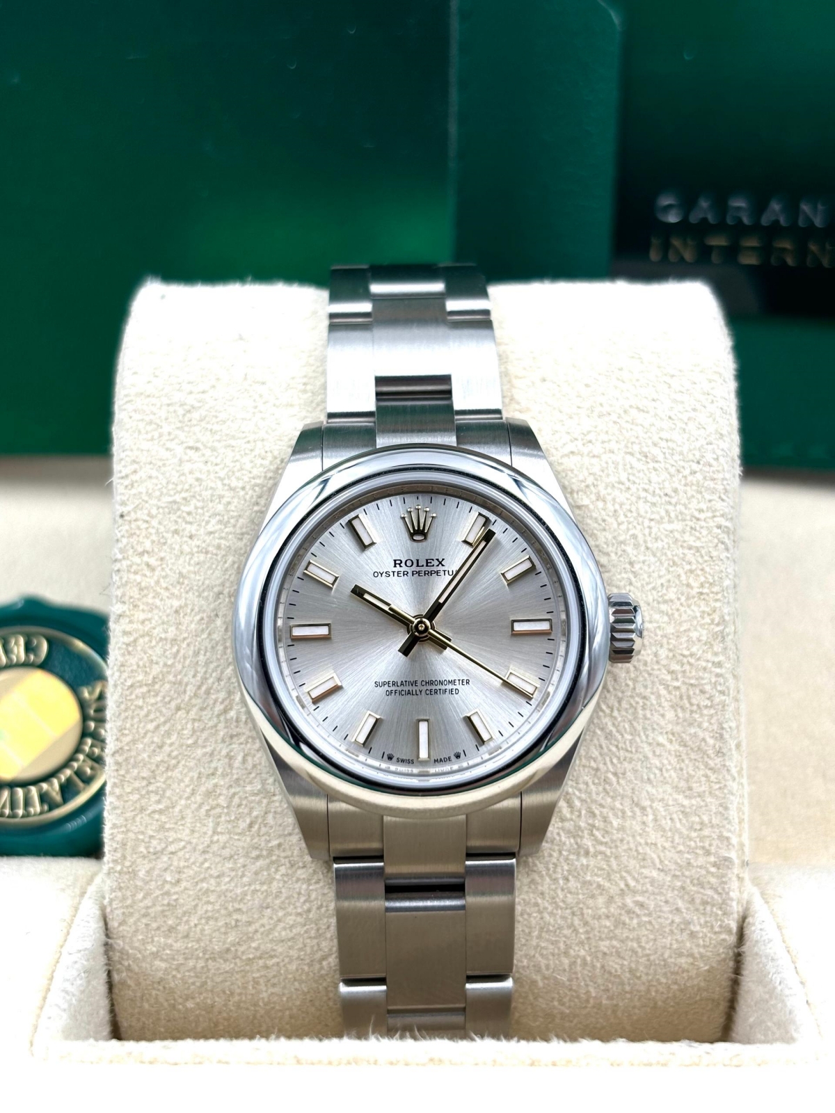 Rolex Oyster Perpetual 28mm 276200-0001 Silver Dial Oyster Bracelet Watch - Image 2