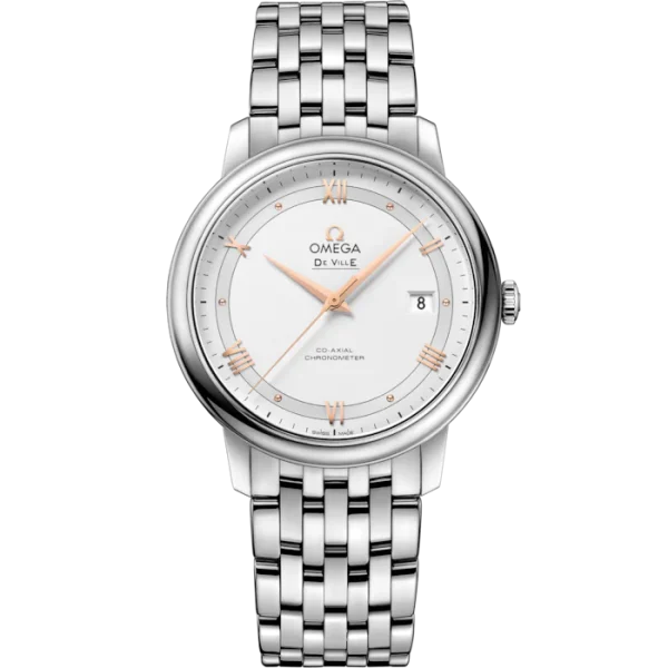 Omega De Ville Prestige 39.5 mm Silver Dial Stainless Steel Bracelet 424.10.40.20.02.002