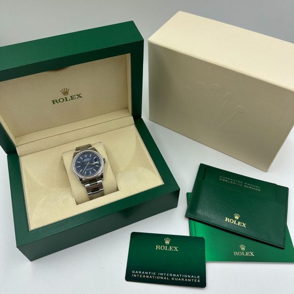 Rolex  Datejust 36mm 126284 Blue Dial Jubilee Bracelet