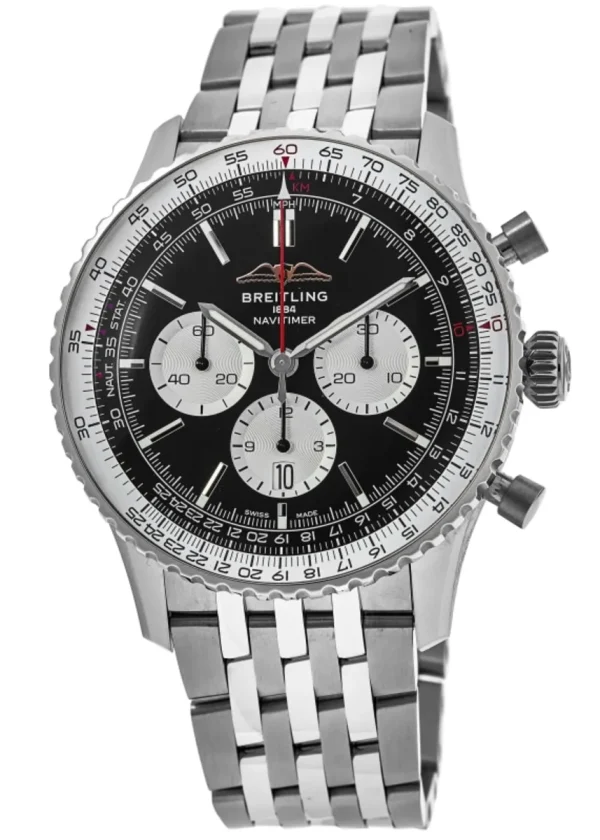 ??Breitling AB0137211B1A1 Navitimer B01 Black Dial - ??ew