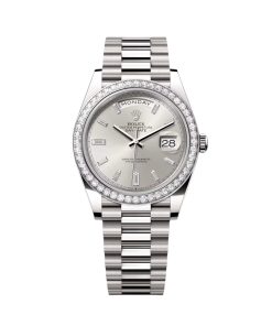 Rolex Day-Date 40mm 228349RBR-0001 Silver Dial President Bracelet