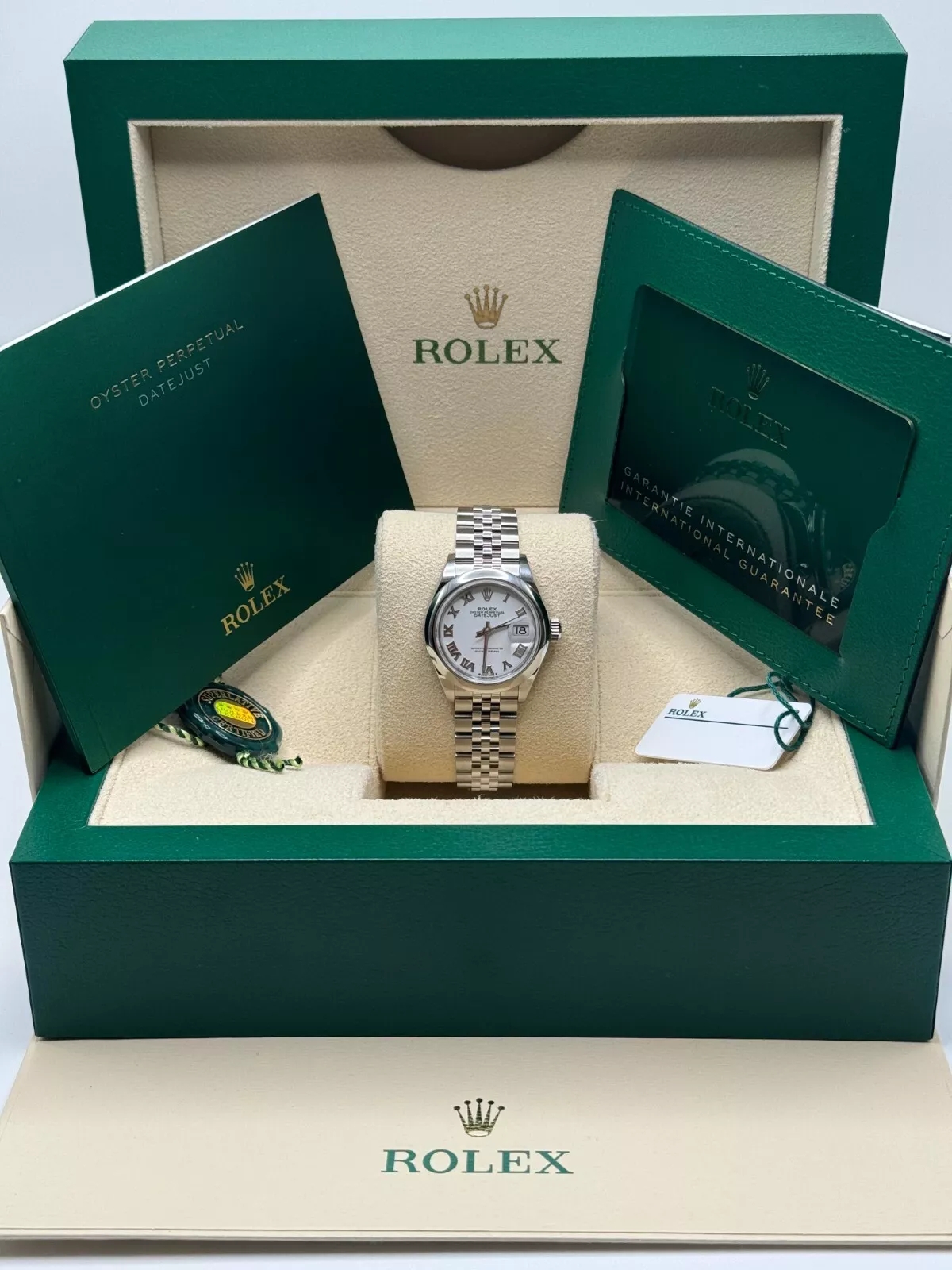 Rolex Lady-Datejust 279160 Oyster Perpetual 28mm White Dial Oyster Bracelet - Image 9