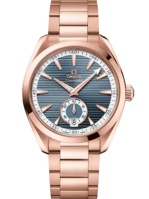 Omega Seamaster Aqua Terra 150M 41 mm Blue Dial Sednaâ„¢ 18k Rose Gold Bracelet 220.50.41.21.03.001