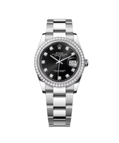 Alternative view of Rolex  Datejust 36mm 126284 Black Dial Jubilee bracelet