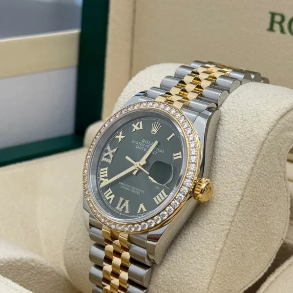 Rolex  Datejust 36mm 126283 Olive Green Dial Jubilee Bracelet Watch