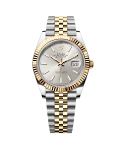 Alternative view of Rolex  Datejust 41mm 126333 Silver Index Oyster Steel and Yellow Gold Mens Watch