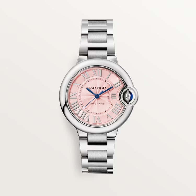 Cartier BALLON BLEU Pink Dial 33mm