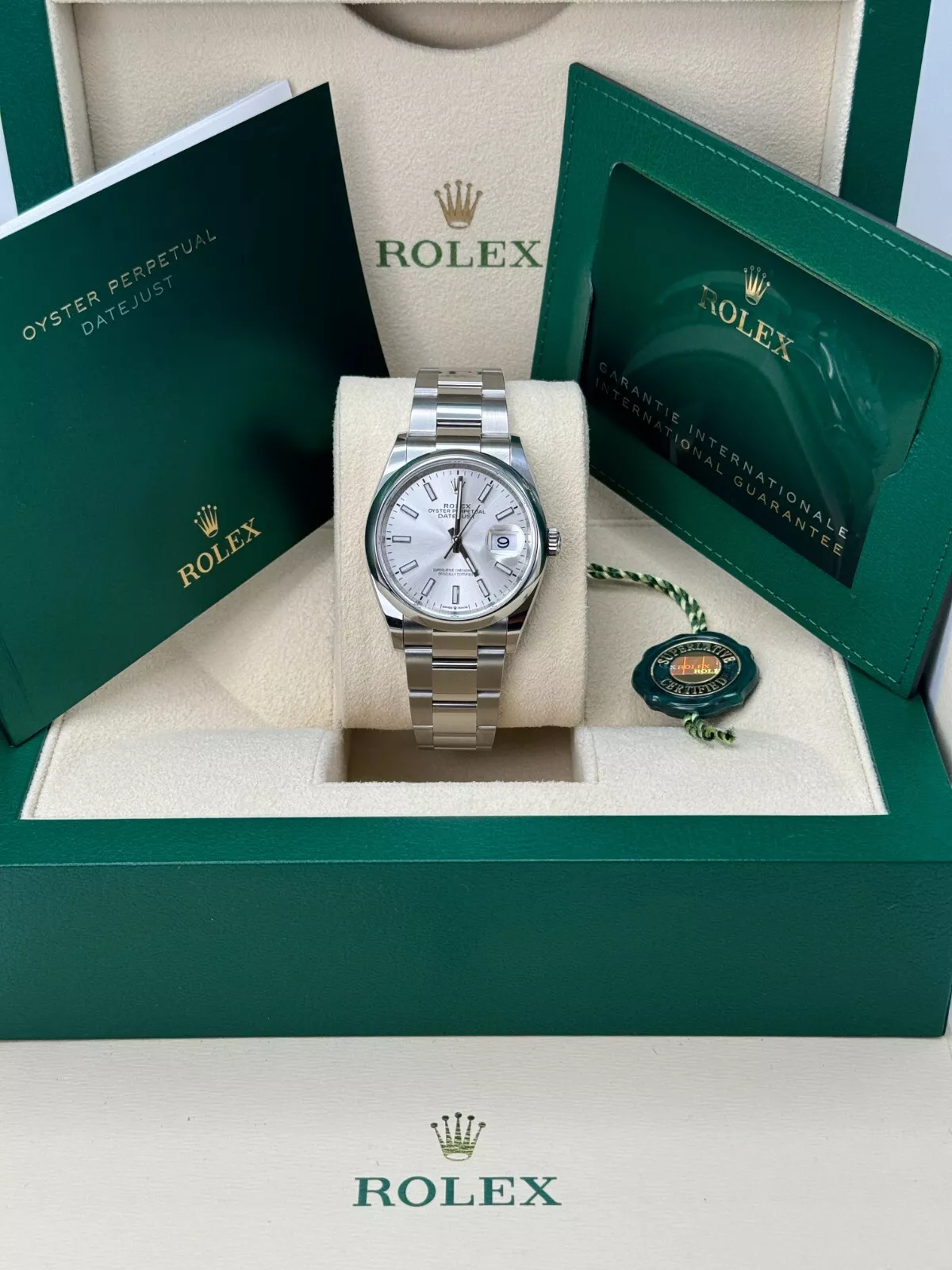 Rolex Datejust 36mm 126200 Oyster Perpetual Silver Dial Jubilee Stainless Steel - Image 12