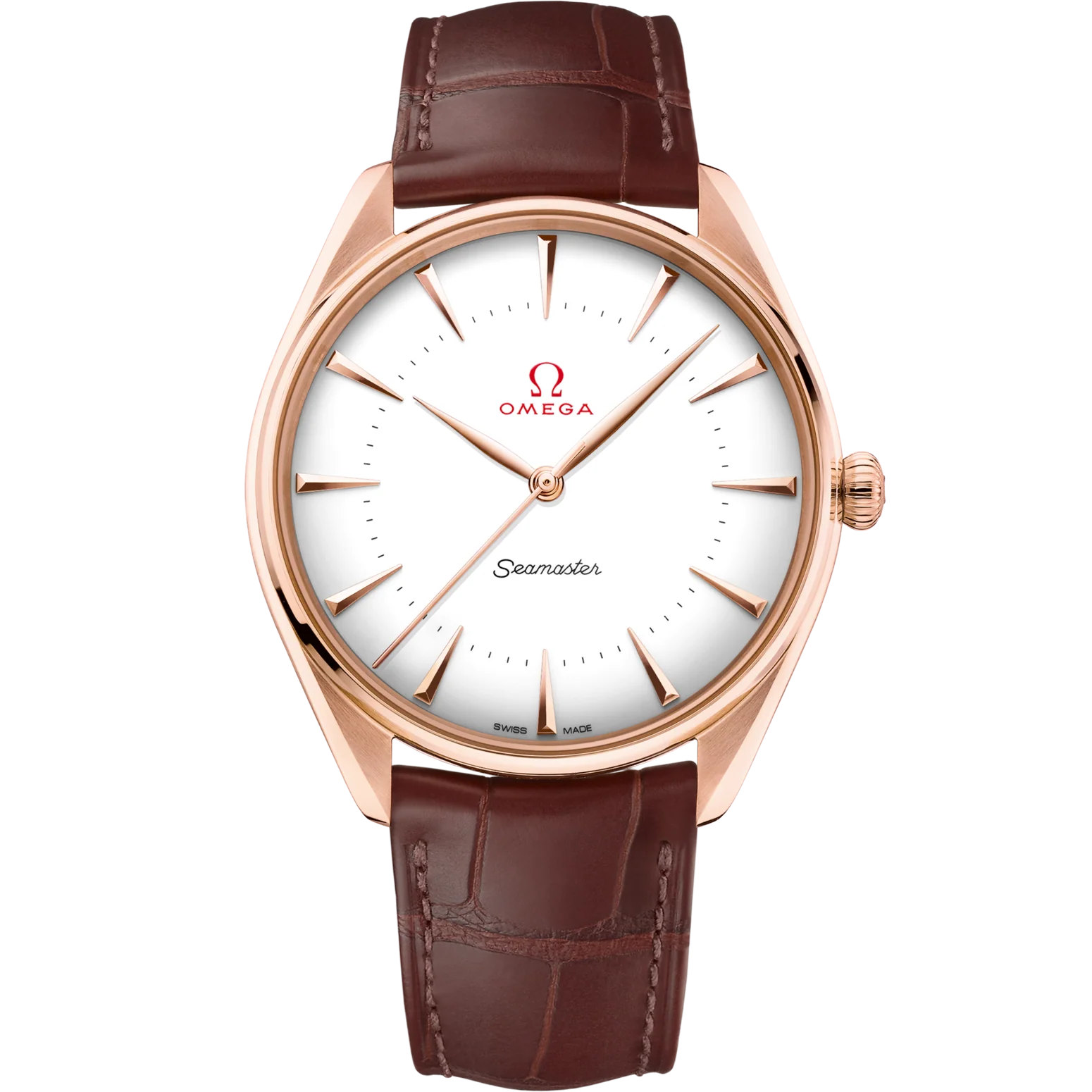 Omega Seamaster Olympic Official Timekeeper 39.5mm White Dial Sedna™ 18k Rose Gold Strap 522.53.40.20.04.003