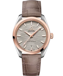 Omega Seamaster Aqua Terra 150M 38 mm Grey Dial Stainless Steel and Sednaâ„¢ 18k Rose Gold Strap 220.23.38.20.06.001