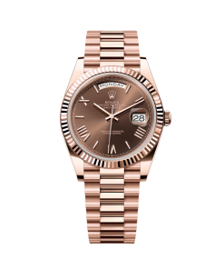 Rolex  Day-Date "President" 40mm Everose Gold Chocolate Roman Dial - 228235