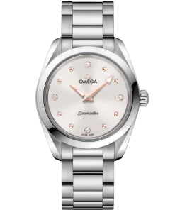 Omega Seamaster Aqua Terra 150M 28mm White Dial with Diamonds Stainless Steel Bracelet 220.10.28.60.54.001