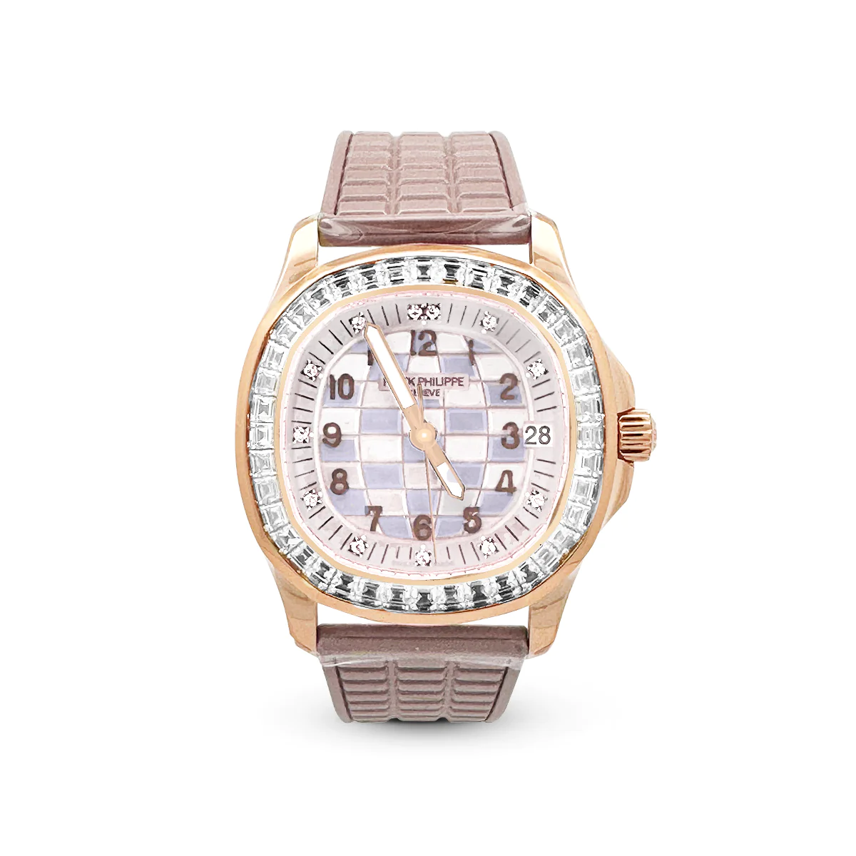 PATEK PHILIPPE 2023 SKU#0006299 AQUANAUT LUCE HAUTE JOAILLERIE 5072R-001 WHITE MOP