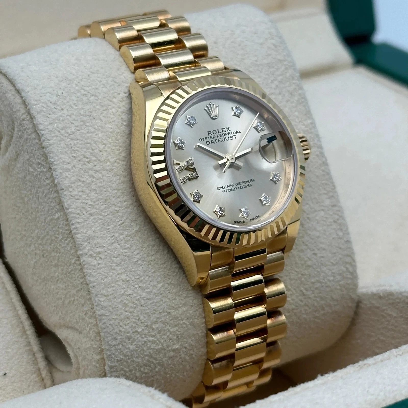 Rolex Lady-Datejust 28mm 279178 Champagne Diamond Dial - Image 4