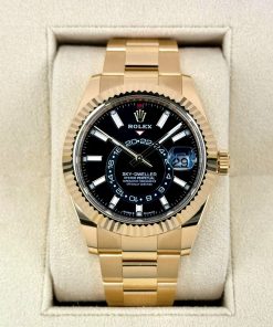 Alternative view of Rolex  Sky-Dweller 42mm 336938-0002 Yellow Gold Black Dial Oyster