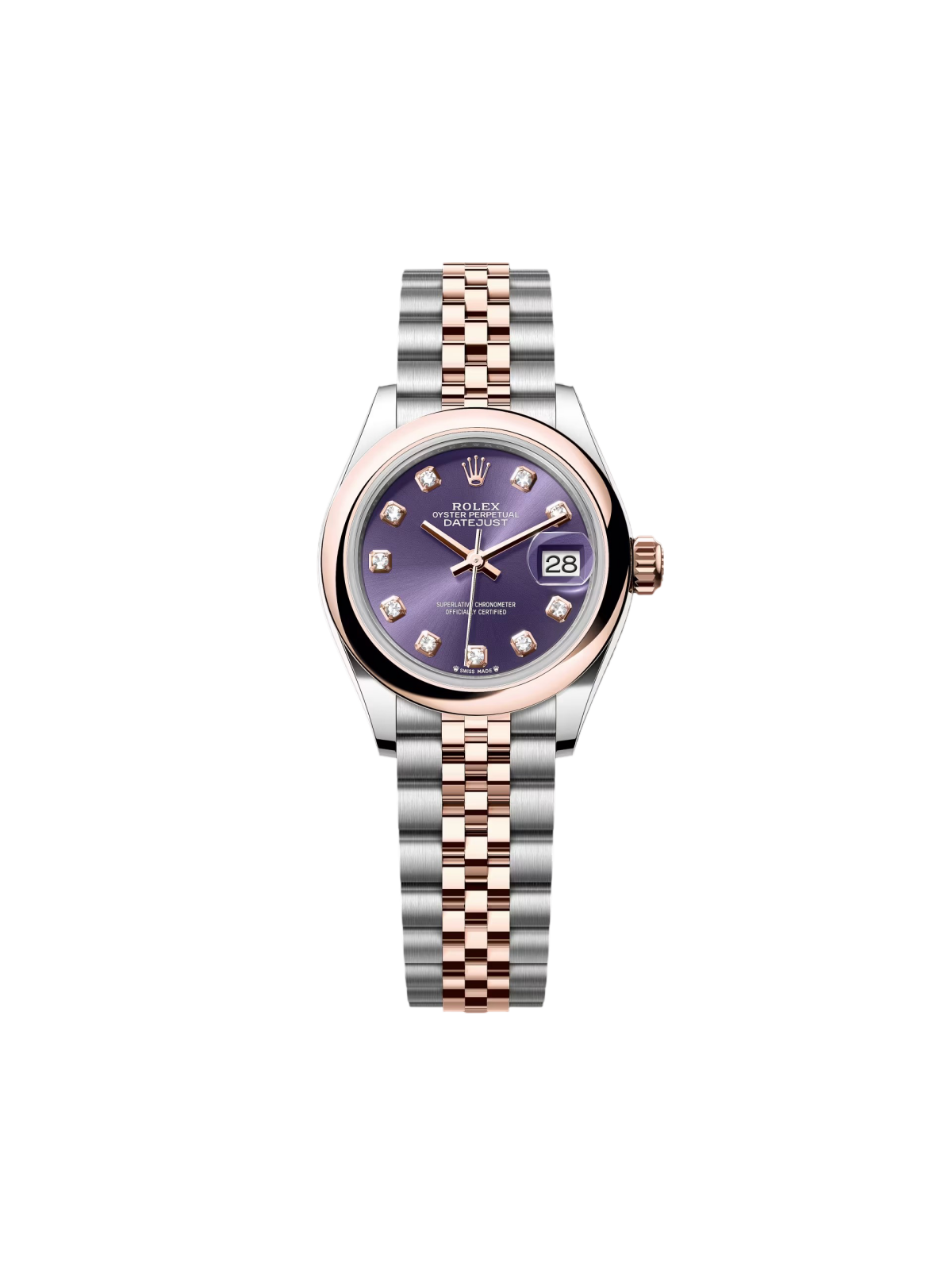 Rolex Lady-Datejust 28mm 279161 Purple Diamond Women's Watch