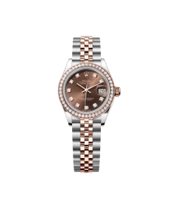 Rolex Lady-Datejust 28mm 279381RBR Chocolate Diamond Dial Oyster Bracelet