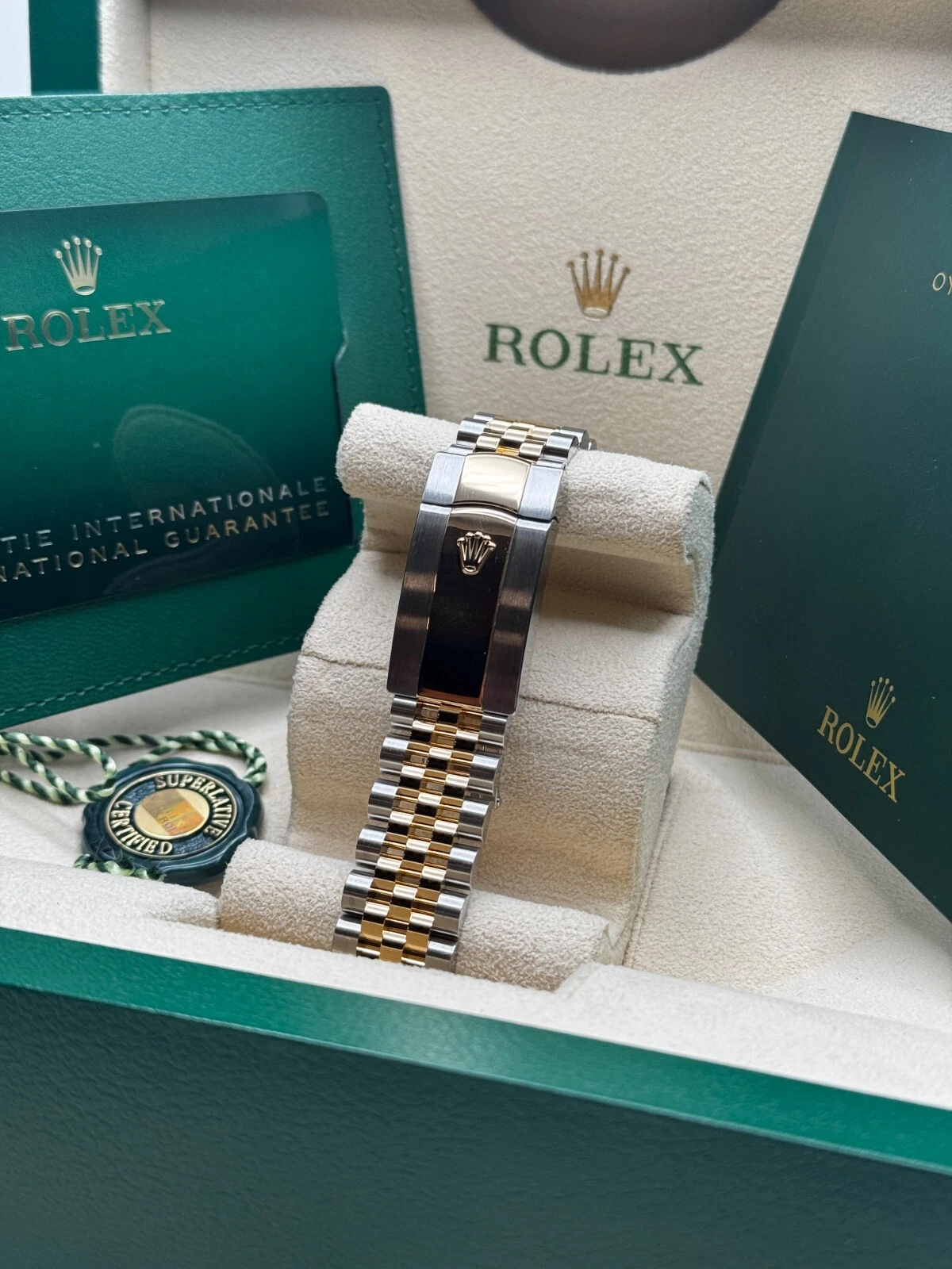 Rolex Datejust 41mm 126333 Black Diamond Jubilee Steel and Yellow Gold Men's Watch - Image 8