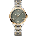 Omega De Ville Prestige 34 mm Green Dial Stainless Steel and 18k Yellow Gold Bracelet 434.20.34.20.10.001