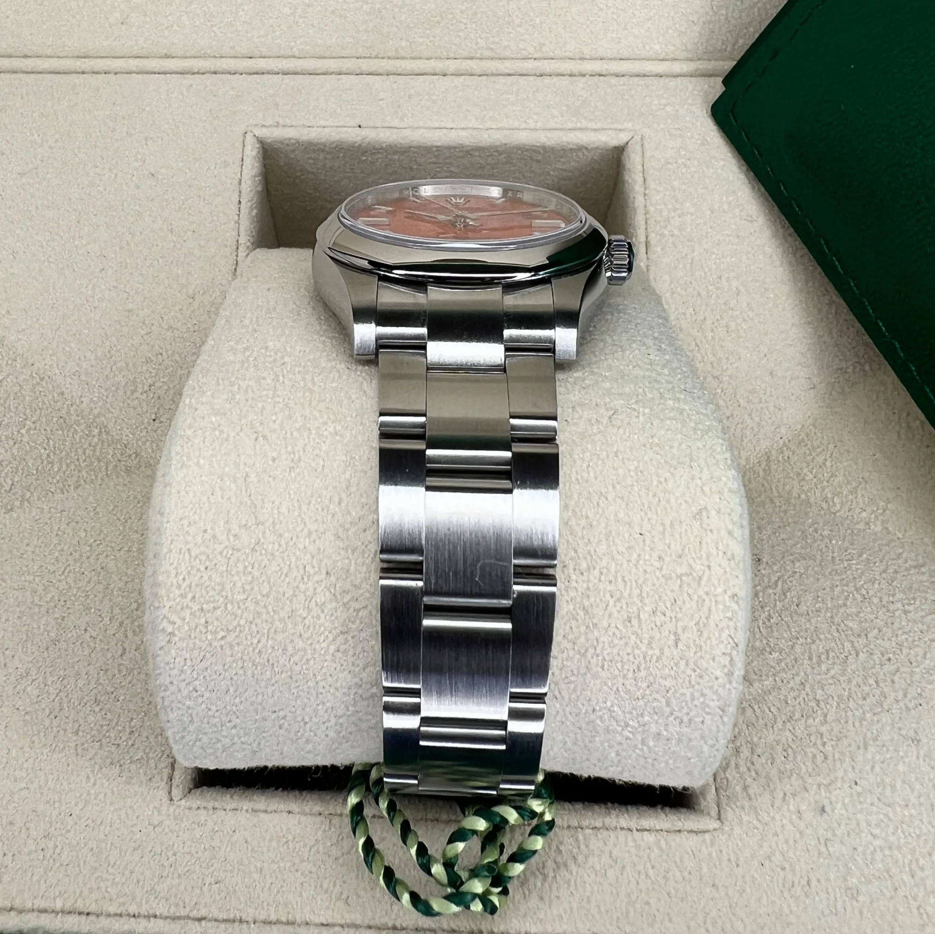 Rolex Oyster Perpetual 31mm 277200-0008 Coral Red Dial Oyster Bracelet Watch - Image 6