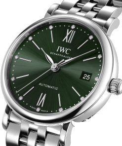 Alternative view of IWC  Portofino Automatic 37mm Green Diamond Dial Steel Women's Watch IW458602
