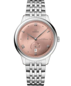 Omega De Ville Prestige 41 mm Pink Dial Stainless Steel Bracelet 434.10.41.21.10.001