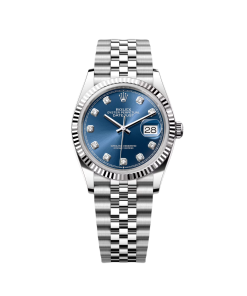 Rolex  Datejust 36mm 126234 Blue Diamond Dial Stainless Steel Jubilee Mens Watch